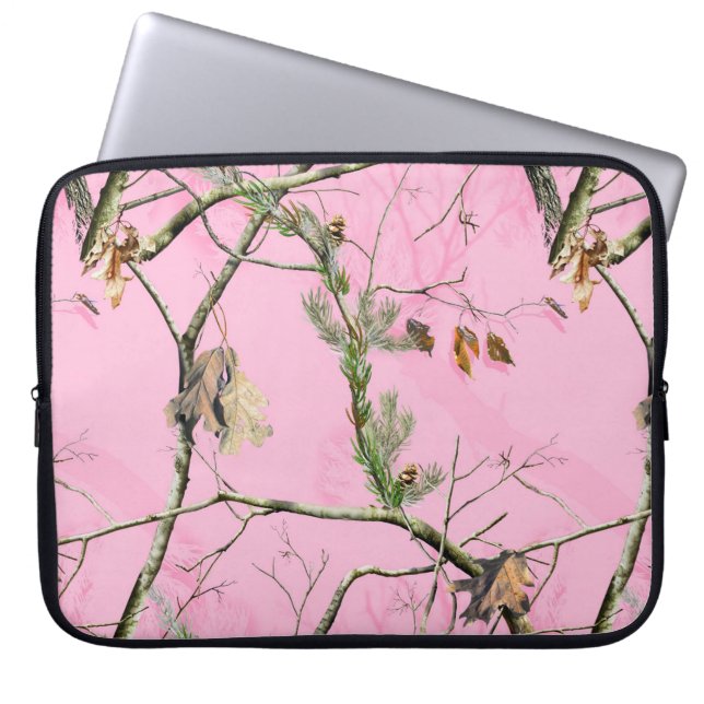 Pink Camo Camouflage Hunting Girl 15" Laptop Case (Front)