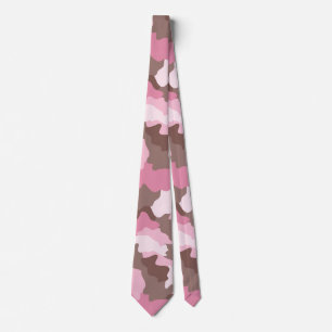 Pink Camo Camouflage  Pattern Tie