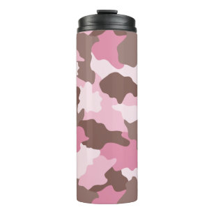 Pink Camo Camouflage Thermal Tumbler