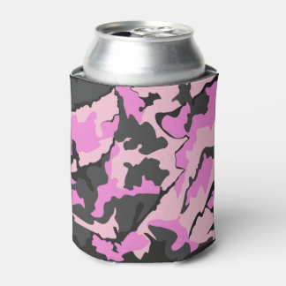 Pink Camo Can Cooler