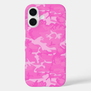 Pink camo iPhone 16 case