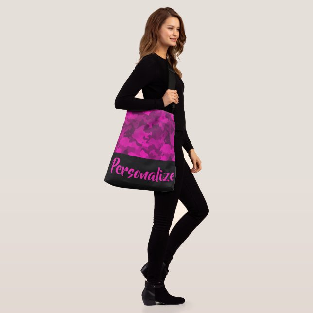 Pink Camo Crossbody Bag (On Model)