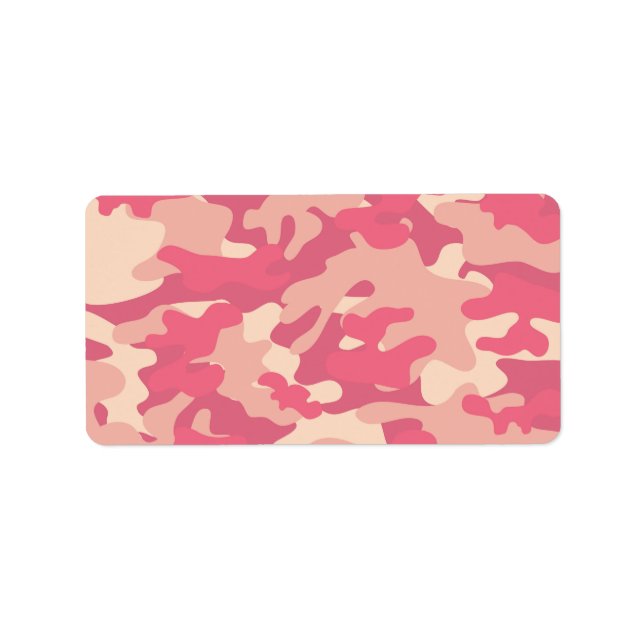 Pink Camo Design Label (Front)