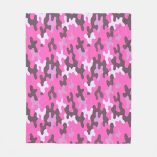 Pink Camo Fleece Blanket