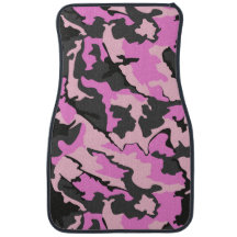 Pink Camo Front Car Mats