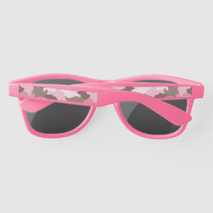 Pink Camo Girly Camouflage Pattern Sunglasses