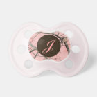 Pink Camo Initial Pacifier