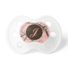 Pink Camo Initial Pacifier