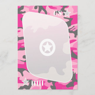 Pink Camo Invitations
