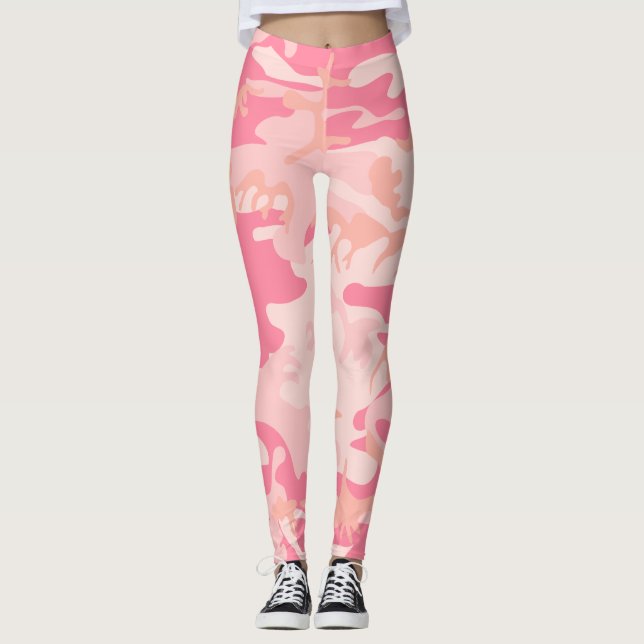 Pink Camo Leggings (Front)