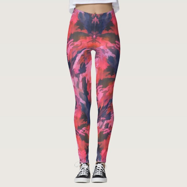 Pink Camo Leggings (Front)