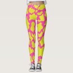 Pink Camo Leggings with Yellow Shapes<br><div class="desc">Do you love to wear leggings that are both comfy and trendy? 😊 If so, you will love these pink camo leggings with yellow shapes from Lady’s Luxuries Co. 💕 These leggings feature a pattern of irregular yellow shapes on a pink background, resembling a camouflage pattern. 🎨 The design is...</div>