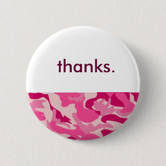 Pink-Camo-lg, thanks. 6 Cm Round Badge