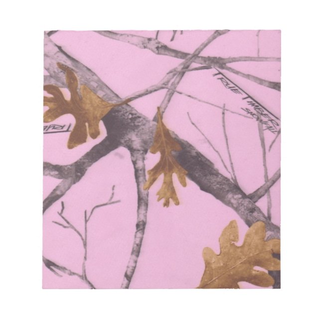 Pink Camo Notepad (Front)