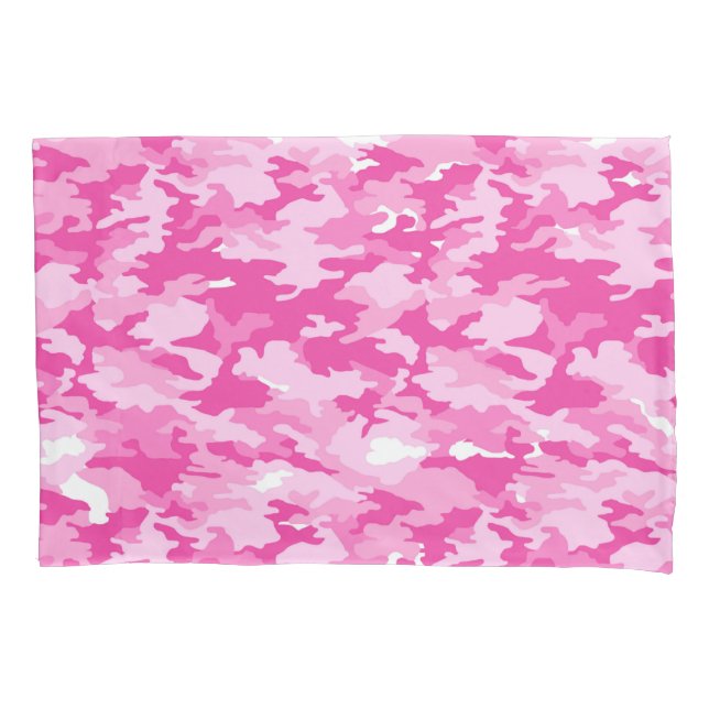 Pink Camo Pattern – Breast Cancer Awareness Pillowcase (Front)