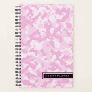 Pink Camo Pattern   Customisable Planner