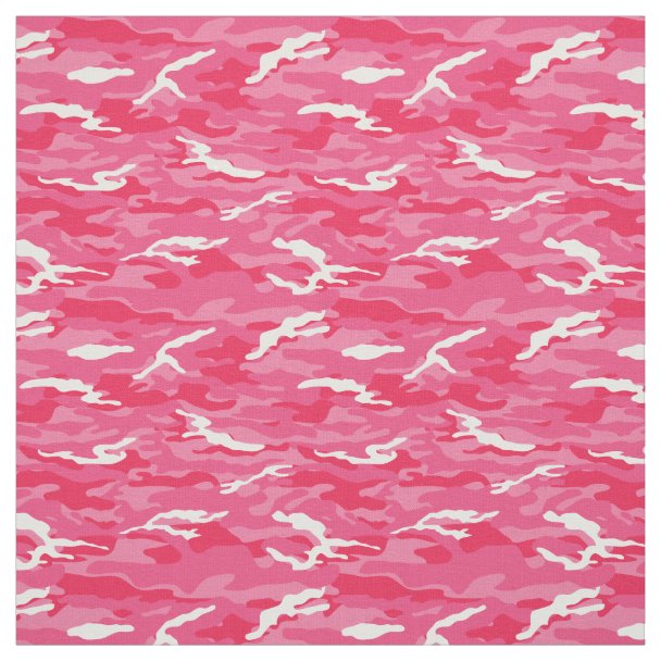 Pink Camouflage Pattern Fabric | Zazzle.com.au