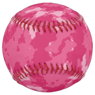 Pink Camo Pattern Softball
