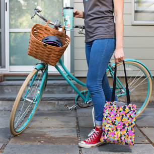 PINK CAMO PATTERN TOTE BAG