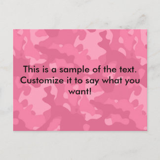 Pink Camo Postcard