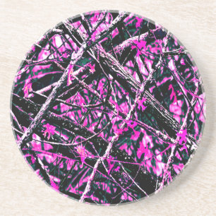 Pink Camo "Real" Coaster