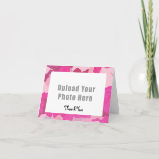 Pink Camo Thank You Card