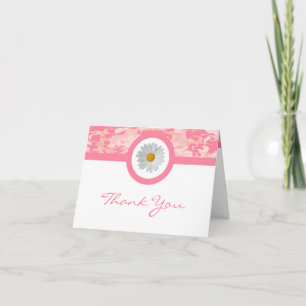 Pink Camo Thank You Card