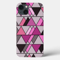 Pink Camo Triangles 