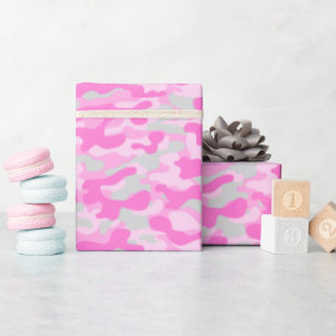 Pink Camo Wrapping Paper