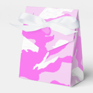 Pink Camouflage Artwork Background Favour Box