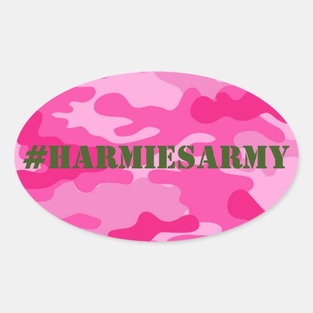 Pink Camouflage Bachelorette Hashtag Stickers (Front)