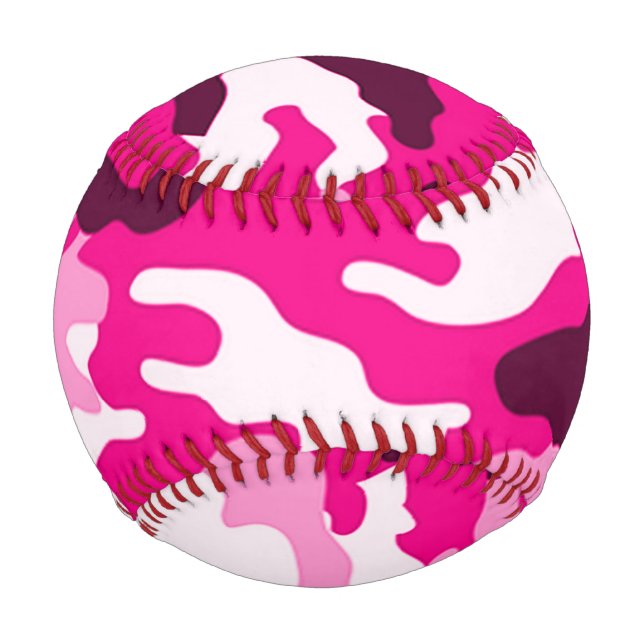 Pink Camouflage Baseballs (Front)