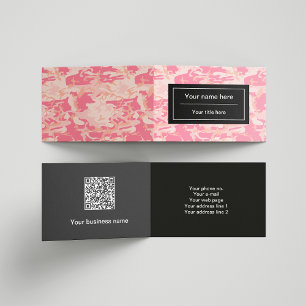 Pink Camouflage, Camouflage, Military, Army Business Card