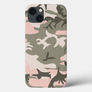 Pink Camouflage iPhone 13 Case