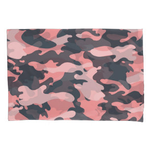 Pink Camouflage: Classic Vintage Pattern Pillowcase