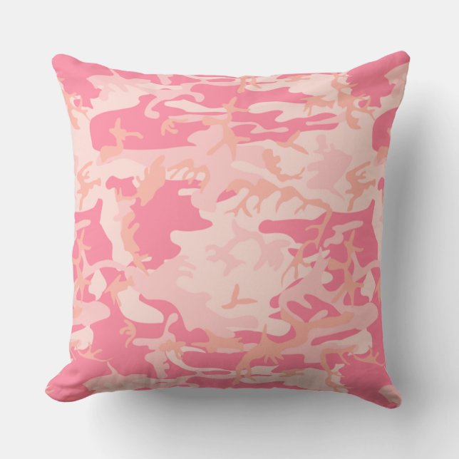 Pink Camouflage Cushion (Front)