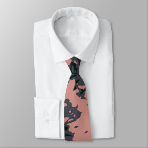 Pink Camouflage Design Tie