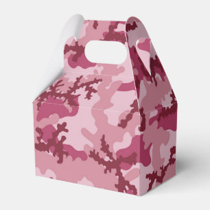 Pink camouflage favour box
