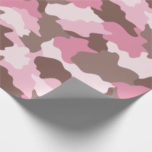 Pink Camouflage Girly Camo Wrapping Paper