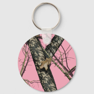 Pink Camouflage Key Ring