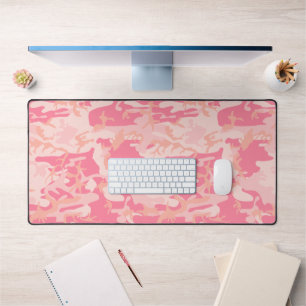 Pink Camouflage, Military, Army Desk Mat