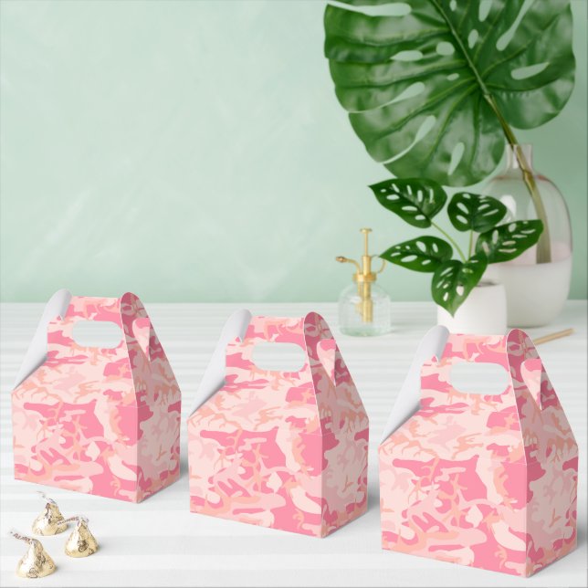 Pink Camouflage, Military, Army Favour Box (Multiple)