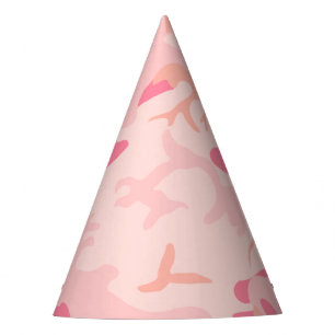 Pink Camouflage, Military, Army Party Hat