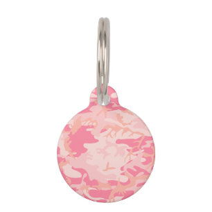 Pink Camouflage, Military, Army Pet Tag