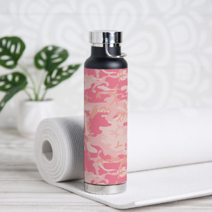 Pink Camouflage, Military, Army Water Bottle