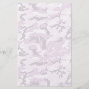 Pink Camouflage Military Pattern Stationery