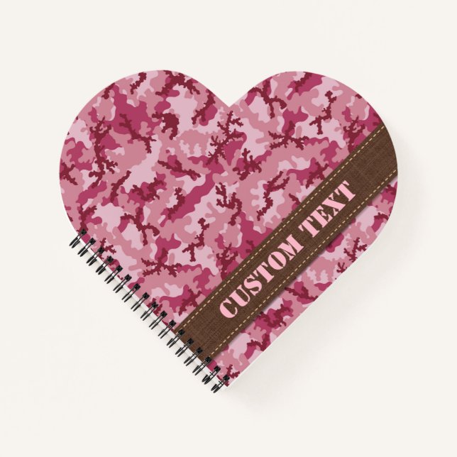 Pink camouflage notebook (Front)