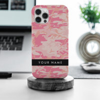 Pink Camouflage Pattern, Your name, Personalise