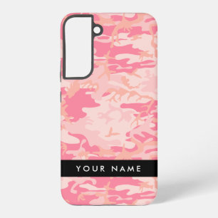 Pink Camouflage Pattern, Your name, Personalise Samsung Galaxy Case