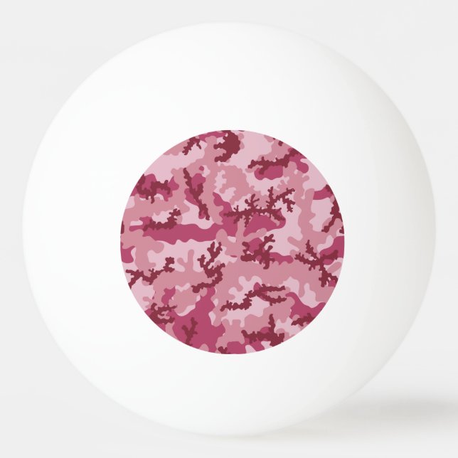 Pink camouflage ping pong ball (Back)